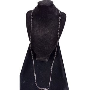 1928 Black Accent Beads Necklace